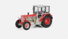 SCH9027 - Tracteur HURLIMANN DH6 couleur rouge en résine