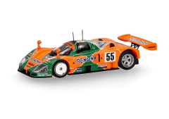 HER87MC000080 - Voiture de sport de couleur vert et orange – n°55 - MAZDA 787B
