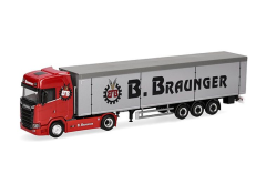 HER321136 - Camion avec remorque 3 essieux BRAUNGER – SCANIA CS 20 HD 4x2