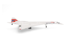 HER539203 - Avion de ligne commercial – CONCORDE British Airways Union Flag livery nose down G-BOAG