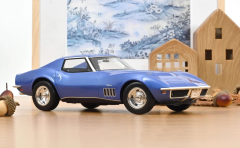 NOREV189034 - Voiture de 1969 de couleur bleu Le Mans - CHEVROLET Corvette Coupé