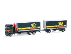 HER320504 - Camion avec grue et remorque 1+1 essieux EMIL EGGER – VOLVO FH GL FD 2020 6x2