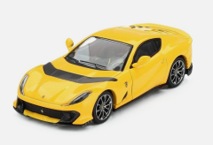 BBRFER64008 - Voiture de 2021 de couleur jaune - FERRARI 812 Giallo Modena Competizione