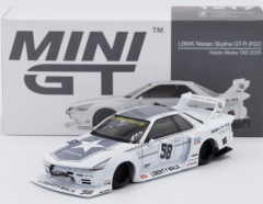 MGT01217-R - Voiture de 2025 de couleur blanc - NISSAN GTR R32 LB-Kaido Works TAS