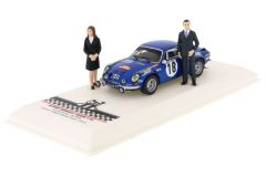 IXOSPRM001-73 - Voiture du rallye de Monte-Carlo 1973 N°18 avec figurine – ALPINE Renault A110