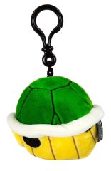 T12948 - Clip Peluche à accrocher partout - MARIOKART Carapace de couleur verte