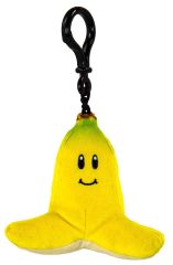 T12954 - Clip Peluche à accrocher partout - MARIOKART Banane de couleur Jaune