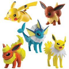 T19165D - 5  Figurines POKEMON prête pour le combat