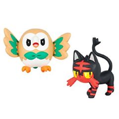T19176 - 2 Figurines de l'univers des POKEMON - Brindibou VS Flamiaou