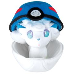 T19363D-02 - Poké ball et GOUPIX D'ALOLA POKEMON en peluche