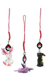 T19512N-01 - 3 Portes clés POKEMON - NYMPHOLI , NOCTALI et MENTOLI