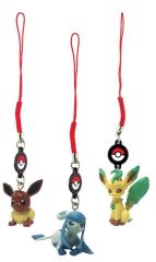 T19512N-02 - 3 Portes clés POKEMON - EVOLI , Phillali et Givrali