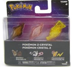 T19900D-02 - 3 cristaux Z - EVOLIZELITE , MEWZELITE et PIKACHAZELIE