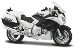 MST32306-03 - Moto de police noire et blanche YAMAHA FJR 1300A