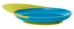 Accessoires pour bébé - Assiette anti-déversement de couleur verte et bleue