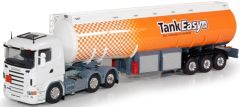 TEK60727 - Camion SCANIA R et citerne transport d'essence 3 essieux aux couleurs DC Berkel