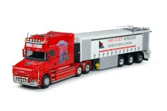 TEK61395 - Camion 6x4 SCANIA T144 Tropédo et semi 3 essieux pour chappes de béton VAN VLIET AFBOUW