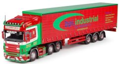 TEK61526 - Camion SCANIA 164 Topline 4 et remorque bachée 3 essieux aux couleurs Mc Gawn