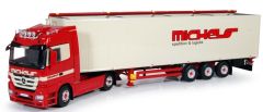 TEK61735 - Camion 4x2 MERCEDES ACTROS LH MP3 et remorque 3 essieux Cargo Floor aux couleurs Michels