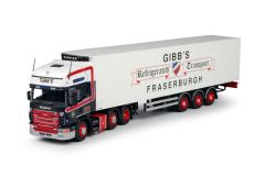 TEK61953 - Camion 6x4 SCANIA 144 Top Gibb's et semi 3 essieux frigorifique CARRIER société Fraserburgh
