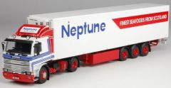 TEK64270 - Camion 4x2 SCANIA 142 et semi remorque frigo aux couleurs transport Neptune