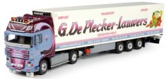 TEK64289 - Camion 4x2 DAF XF105 Super Space Cab er remorque frigo3 essieux Carrier aux couleurs G.Lauwers De Plecker