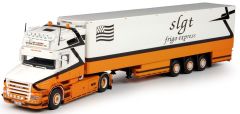 TEK64392 - Camion 4x2 SCANIA Torpedo et semi frigo 3 essieux aux couleurs LE GOFF