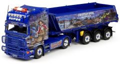 TEK64447 - Camion 4x2 SCANIA R Topline avec semi décorée 3 essieux aux couleurs CHRISTIAN SPERL