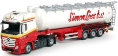 TEK67263 - Camion 4x2 MERCEDES Actros et citerne pulvé 3 essieux aux couleurs SIMON LOOS