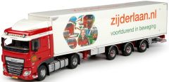 TEK68195 - Camion 4x2 DAF XF 106 Space Cab et semi fourgon aux couleurs transport ZIJDERLAAN