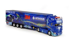 TEK64837 - Camion SCANIA R09 Topline avec remorque frigorifique aux couleurs du transporteur TRIO TRANS