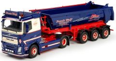 TEK68599 - Camion 4x2 VOLVO FH04 et semi benne 3 essieux aux couleur FRANK WULF
