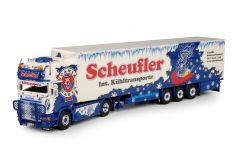 TEK68764 - Camion 4x2 SCANIA 164 Topline et semi frigo 3 essieux aux couleurs de la société SCHEUFLER