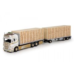 TEK68976 - Camion porteur plateau Scania R09 Highline Porteur avec plateau aux couleurs du transporteur STREETWARRIOR