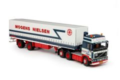 TEK69016 - Camion VOLVO F12  avec remorque Bâché aux couleurs de l'entreprise MOGENS NIELSEN
