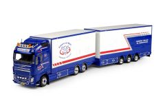 TEK69335 - Camion porteur bétaillère VOLVO FH04 GL XL avec remorque aux couleurs de l'entreprises GERWIN VAN BEEK"