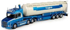 TEK69338 - Camion 6x4 SCANIA T6 Torpedo Highline et remorque silo 3 essieux aux couleurs Forsgards