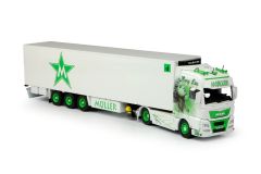 TEK69388 - Camion MAN TGX Euro 6 XXL avec remorque frigorifique aux couleurs de du transporteur MULLER