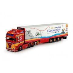 TEK69389 - Camion avec remorque frigorifique Scania R13 Topline aux couleurs du transporteur KLAPPENECKER