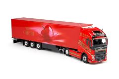 TEK69467 - Camion VOLVO 4x2 FH4 Globetrotter GESUKO avec semi Mon Cheri 3 essieux frigorifique