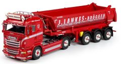 TEK69505 - Camion 4x2 Scania R-Streamline et semi benne aux couleurs du transporteur J.LANKES