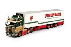 TEK69862 - Camion 6x4 SCANIA 143M Streamline Topline avec semi 3 essieux Perditrans frigo CARRIER