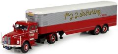 TEK70148 - Camion 4x2 SCANIA L76 et remorque frigo 2 essieux aux couleurs transport Woltering