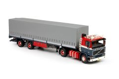 TEK70213 - Camion 4x2 VOLVO F10 avec semi bachée 2 essieux Mul Transport
