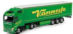 TEK70977 - Camion 4x2 VOLVO FH04 Globetrotter et remorque bachée 3 essieux aux couleurs Vanneste