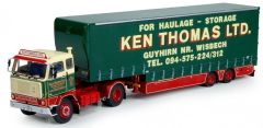 TEK71084 - Camion 4x2 VOLVO F88 avec semi rideaux coulissants aux couleurs transport Ken Thomas LTD