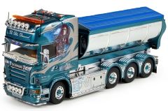 TEK71130 - Camion porteur benne déposable SCANIA R Topline aux couleurs de l'entreprise Denny D Frakt