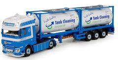 TEK71184 - Camion 4x2 DAF XF Super Space Cab et remorque tankconteneurs aux couleurs In't Veen