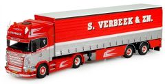 TEK71529 - Camion 4x2 SCANIA R-serie Topline avec semi bâchée 2 essieux aux couleurs des transports S.Verbeek