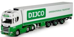 TEK71778 - Camion 6x2 SCANIA S730 6X4 Highline et semi frigo aux couleurs Dijco